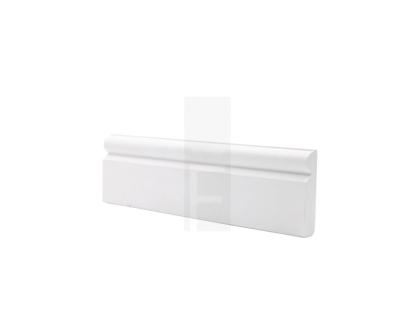 Our 22mm thick and 3m long prime grade pine skirtings, ready for immediate use. Meticulously knot sealed, primed and painted with three coats of Plascon Velvaglo water-based white paint.