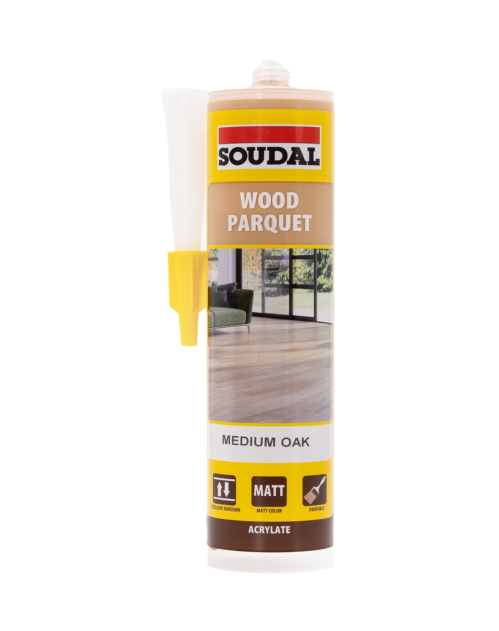 Acrylic parquet sealant Water-based acrylic polymer serves as a flexible joint sealant designed specifically for sealing joints in parquet or laminate floors.