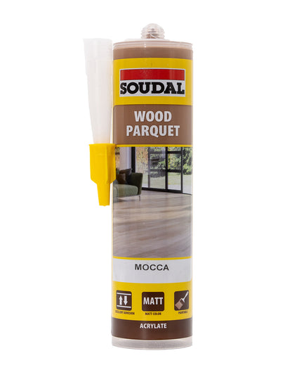 Acrylic parquet sealant Water-based acrylic polymer serves as a flexible joint sealant designed specifically for sealing joints in parquet or laminate floors.