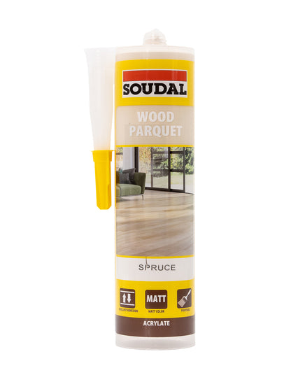 Acrylic parquet sealant Water-based acrylic polymer serves as a flexible joint sealant designed specifically for sealing joints in parquet or laminate floors.