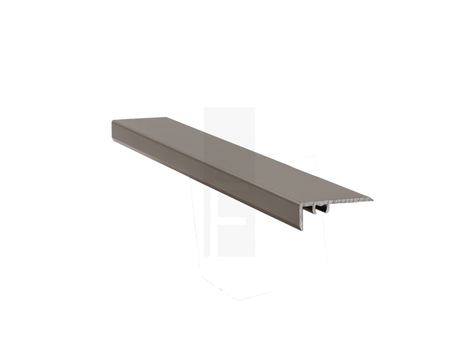 Supertrim End Profiles are versatile accessories designed to finish laminate, engineered wood, or SPC flooring that is 8mm to 10mm thick. Ideal for use against sliding doors, pillars, cupboards, or walls, they provide a clean transition and protect flooring edges, enhancing both aesthetics and durability.     Dimension 35mm W x 10mm H x 2700mm L