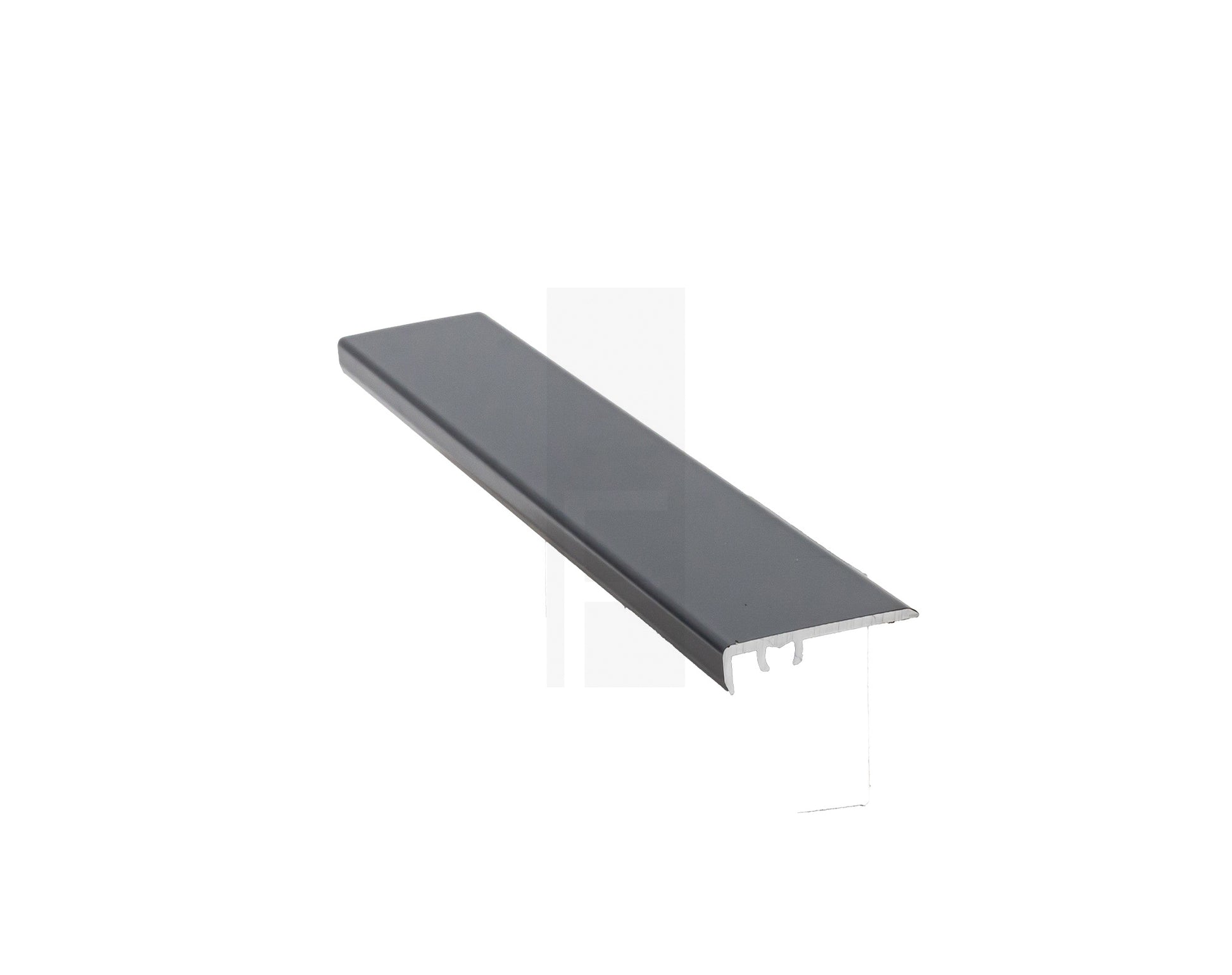 Supertrim end profile are versatile accessories used to finish a floating floor, SPC or vinyl flooring 5mm thick against sliding doors, pillar, cupboards or walls. They provide a clean transition and protect flooring edges, enhancing both aesthetics and durability.     Dimensions: 35mm W x 6.5mm H x 2700mm L