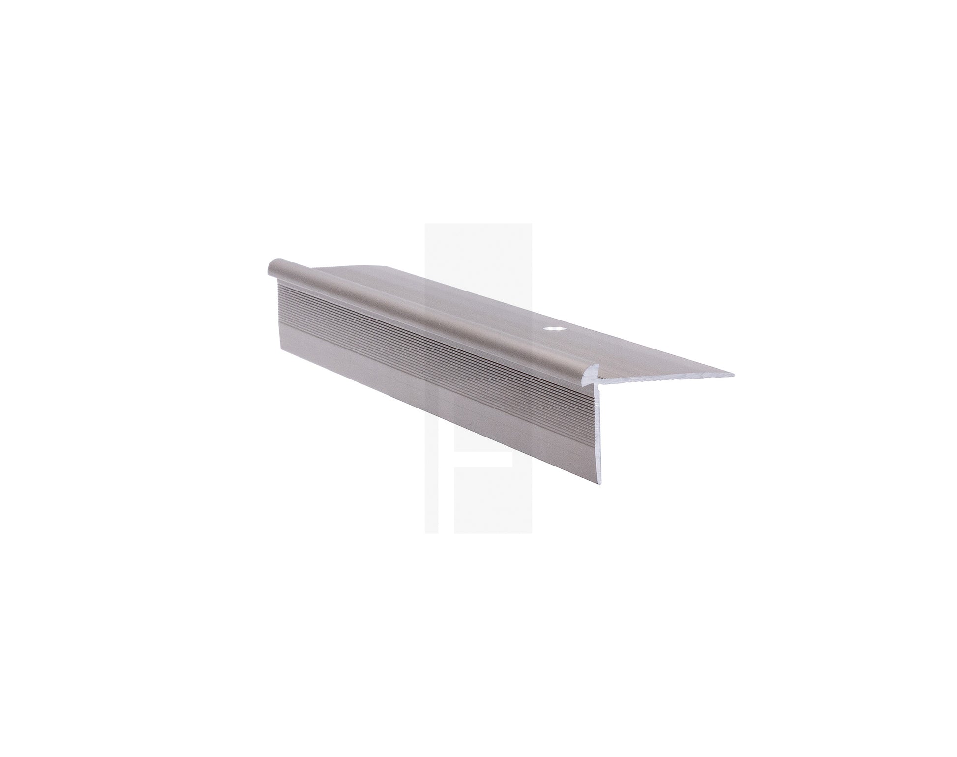 This specialised vinyl stair nose from Supertrim is tailored to accommodate 2-3mm thick LVT vinyl boards, ensuring a seamless flush finish with the nosing. With this trim, you can clad an entire step while protecting just the impact edge, creating a sleek and modern appearance that enhances the overall aesthetic of your staircase.     Dimension 37mm W x 2700mm L x 23mm H