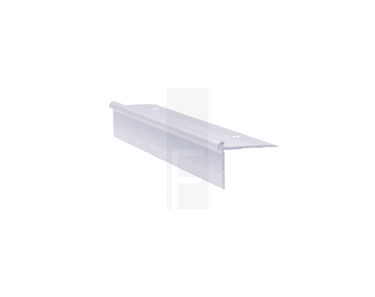 This specialised vinyl stair nose from Supertrim is tailored to accommodate 2-3mm thick LVT vinyl boards, ensuring a seamless flush finish with the nosing. With this trim, you can clad an entire step while protecting just the impact edge, creating a sleek and modern appearance that enhances the overall aesthetic of your staircase.     Dimension 37mm W x 2700mm L x 23mm H