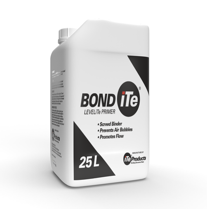 BONDiTe is the primer used prior to the application of self-levelling screed compounds to bind the screed, prevent air bubbles and promote flow of the compound during application. Essential in the application of LEVELiTe self levelling compounds.